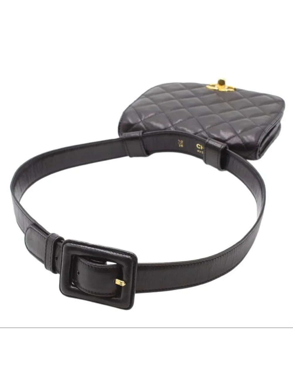 Chanel CC Logo Quilted Mini Waist Pouch